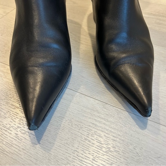 Anine Bing Sky Leather Ankle Boots Black Size EU40 - Picture 6 of 12